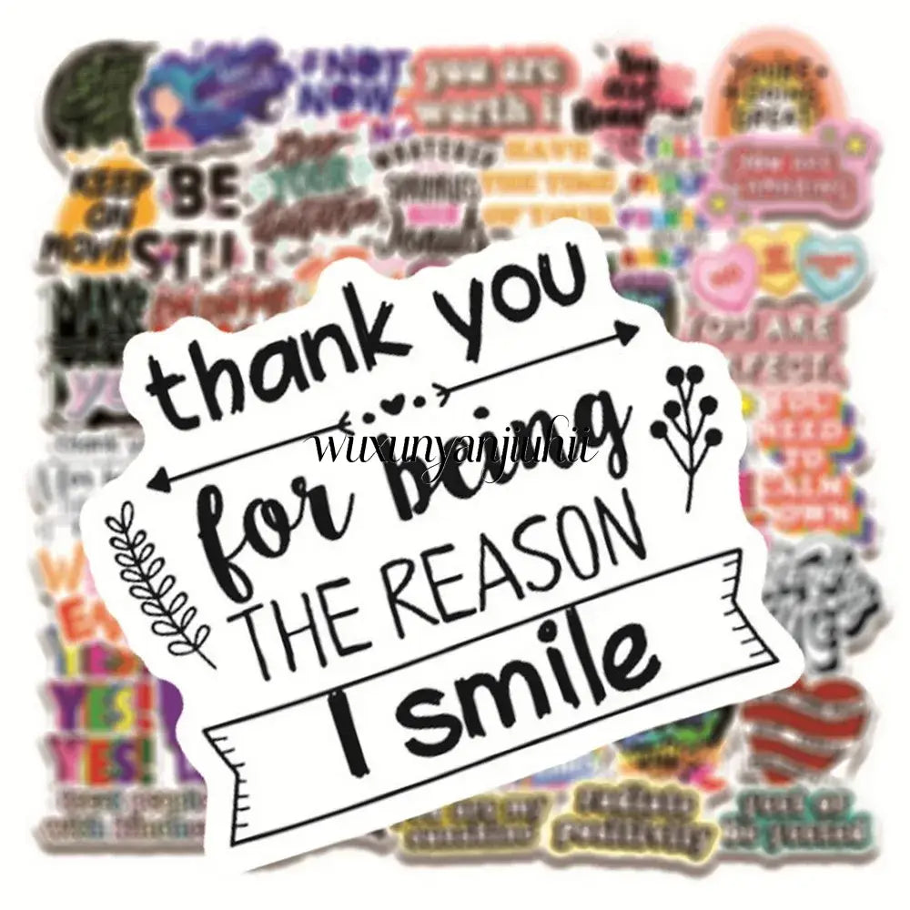 50pcs Inspirational Quote Stickers Vision Board Motivational Sticker for Adults Teens Students Teachers Aesthetic