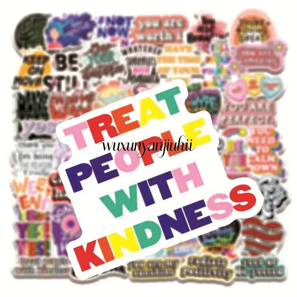 50pcs Inspirational Quote Stickers Vision Board Motivational Sticker for Adults Teens Students Teachers Aesthetic