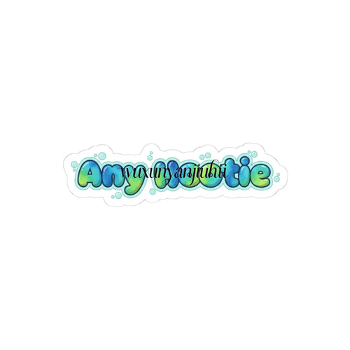 Any Hootie Kiss-Cut Sticker, Cute Bubble Letter Laptop Decal - 3’’ × 3’’ / White - Stickers