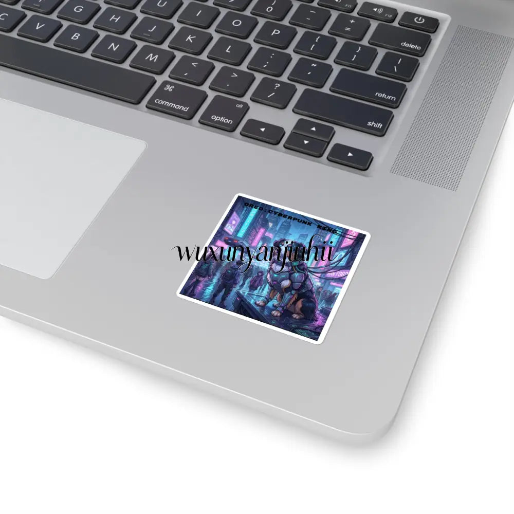 Cyberpunk King Oreo Square Sticker - 2’’ × 2’’ / White - Stickers