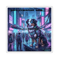 Cyberpunk King Oreo Square Sticker - 2’’ × 2’’ / White - Stickers