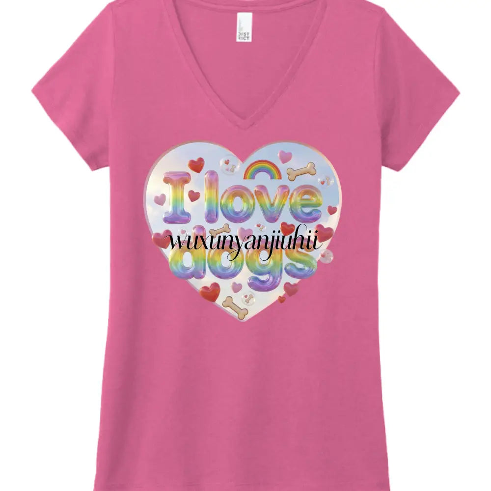 I love dogs1 - Fuchsia Frost / XS