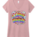 I LOVE DOGS2 - WstriaHthr / XS - T-Shirt