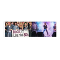 Rock It Like the 80s Bumper Sticker, Retro Concert Band Decal - 11’’ × 3’’ / Rectangle / White - Stickers