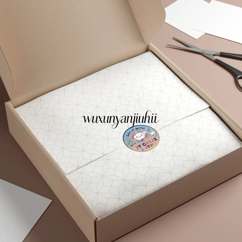 Round Vinyl Sticker, ’Say it with Stickerz & stuff’ - 2’’ × 2’’ - Stickers