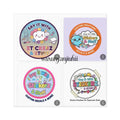 Say It with Stickerz Logo Square Stickers - Square / 2’’ × 2’’ / White - Paper products